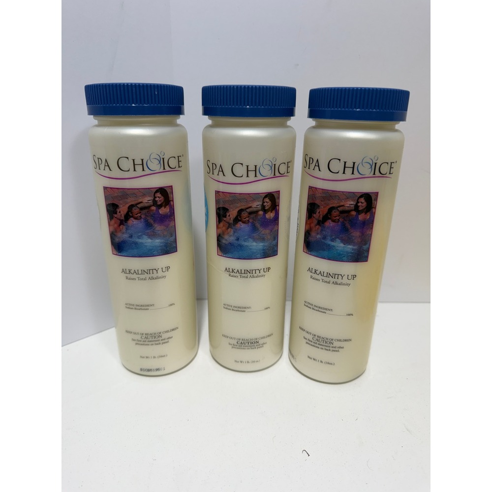 Spa Choice Alkalinity Up‎ 16 oz Sodium Bicarbonate for Spas Hot Tubs 3 Pack